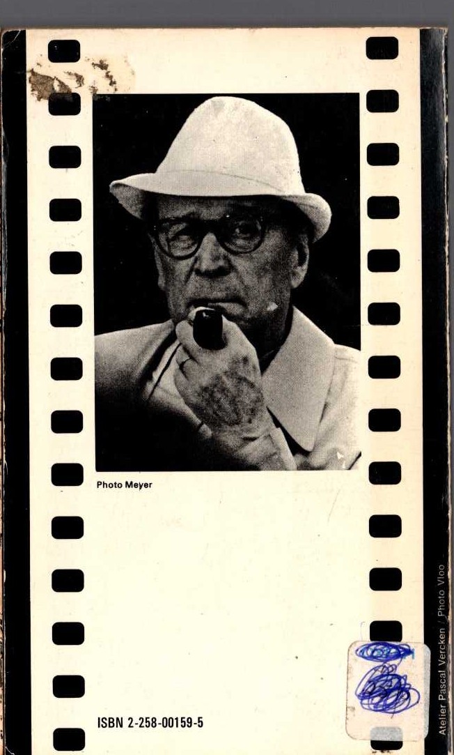 Georges Simenon  LA PIPE DE MAIGRET magnified rear book cover image