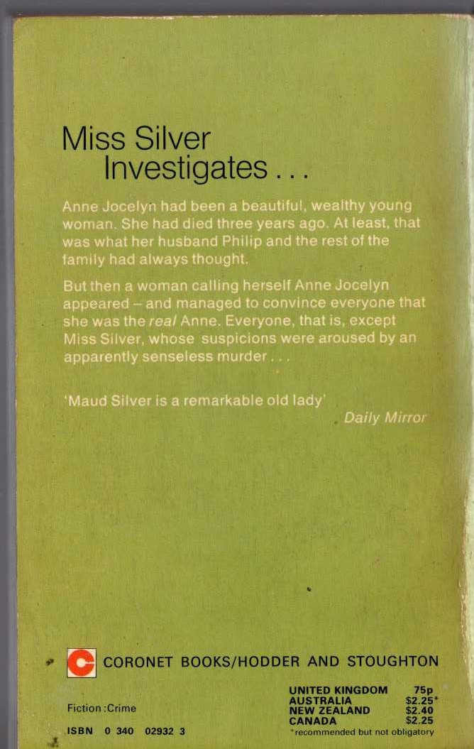 Dick Francis  ENQUIRY magnified rear book cover image