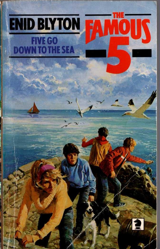 Enid Blyton  FIVE GO DOWN TO THE SEA front book cover image