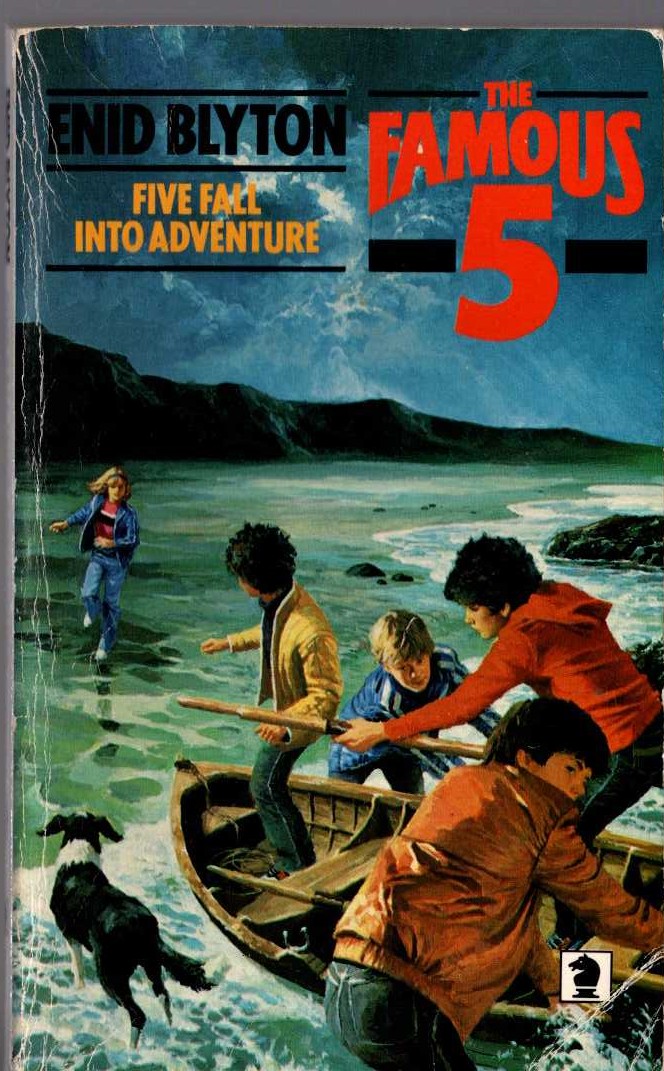 Enid Blyton  FIVE FALL INTO ADVENTURE front book cover image