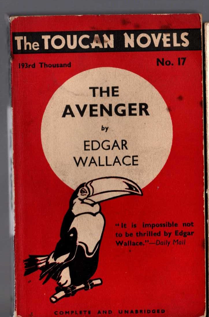 Edgar Wallace  THE AVENGER front book cover image