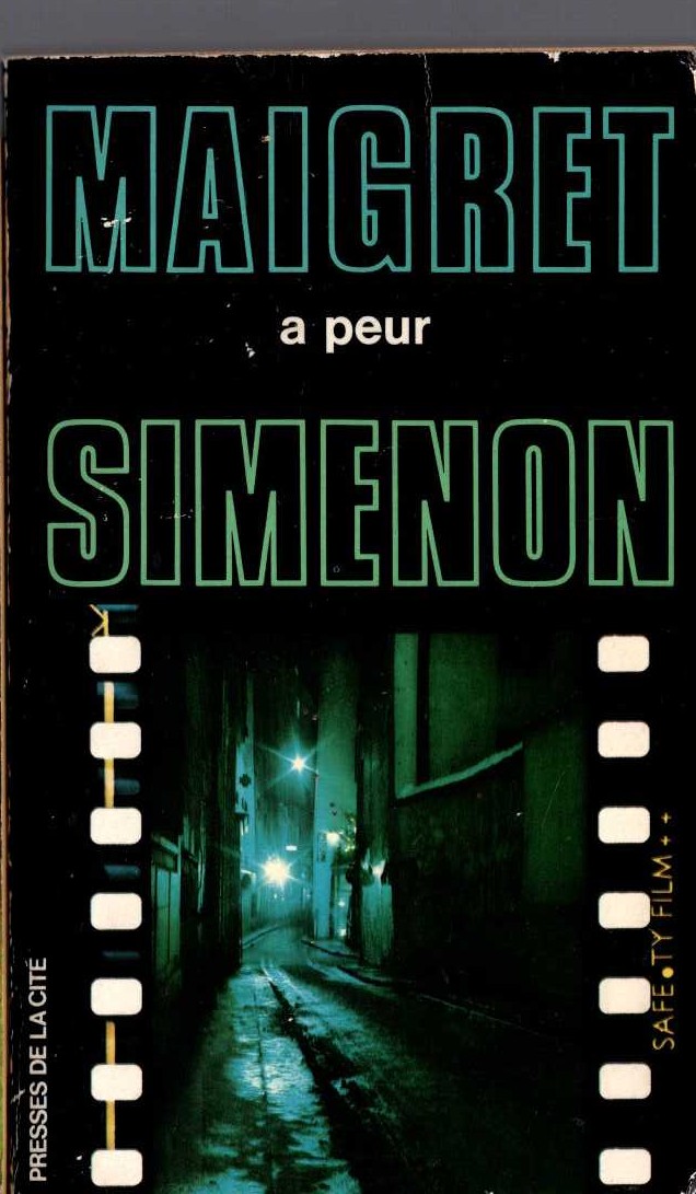 Georges Simenon  MAIGRET A PEUR front book cover image