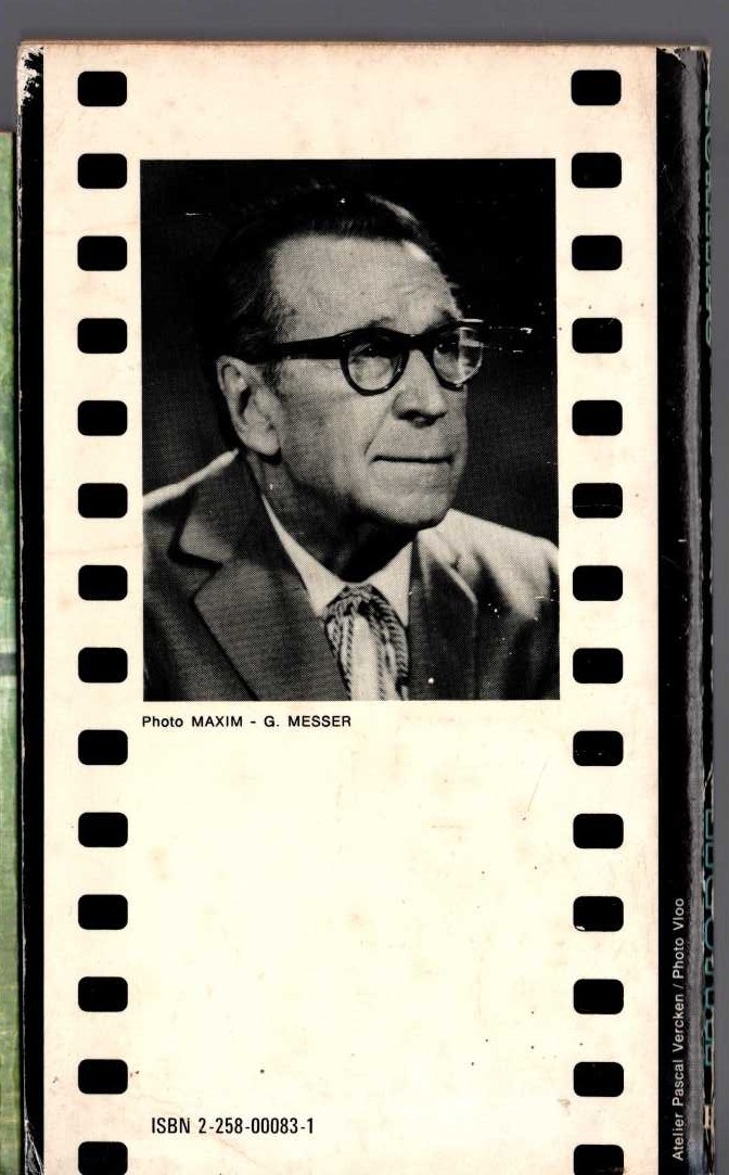 Georges Simenon  MAIGRET A PEUR magnified rear book cover image