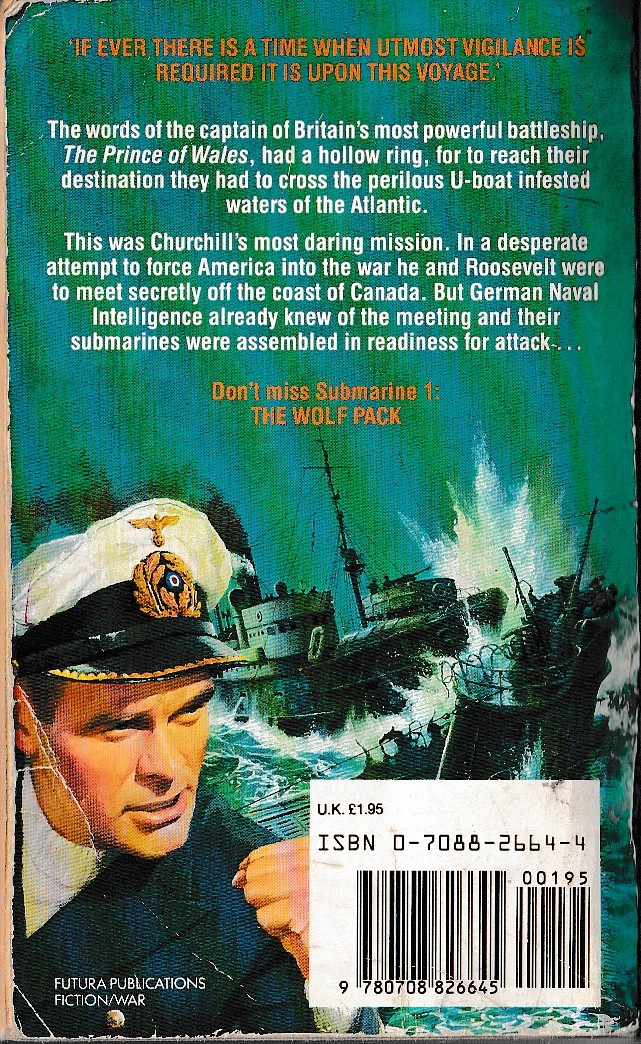 Leo Kessler  SUBMARINE 2: OPERATION DEATH WATCH magnified rear book cover image