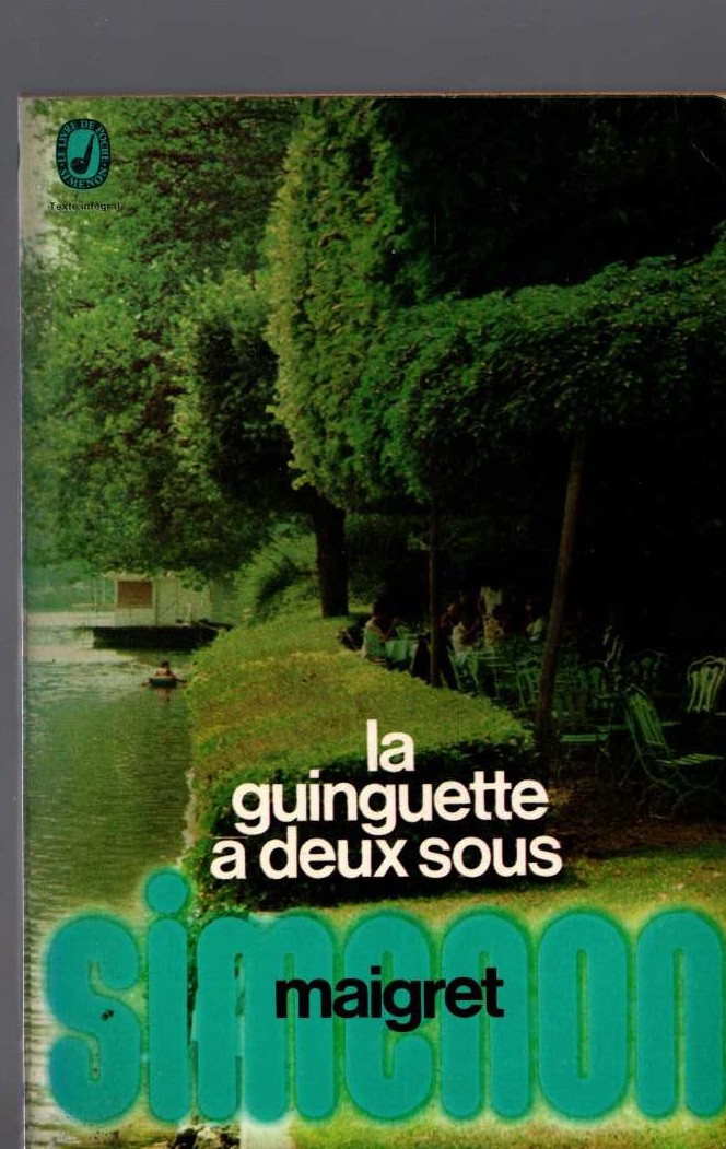 Georges Simenon  LA GUINGUETTE A DEUX SOUS front book cover image