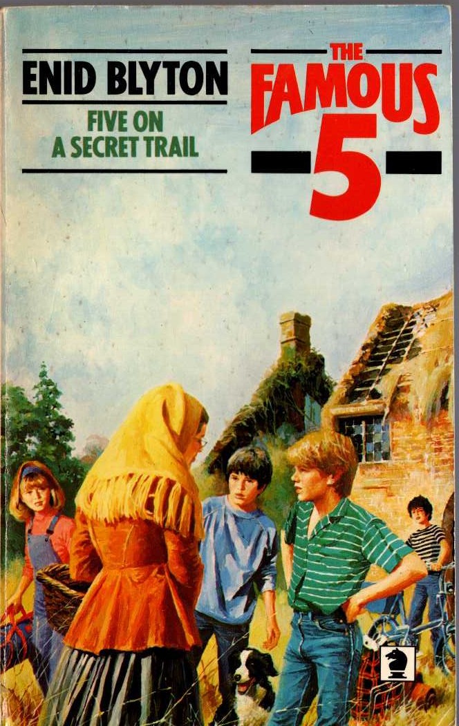 Enid Blyton  FIVE ON A SECRET TRAIL front book cover image