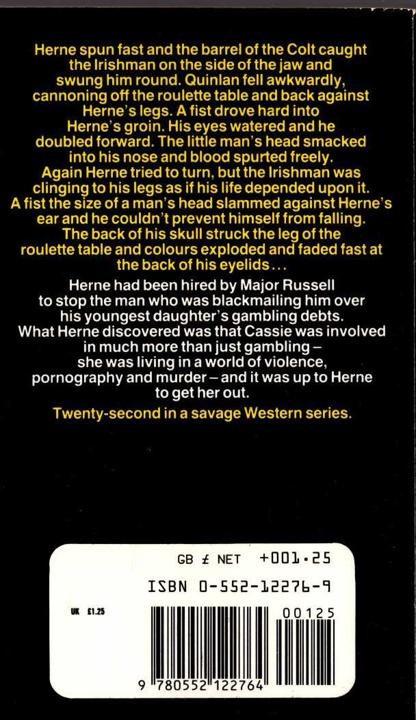 John McLaglen  HERNE THE HUNTER 22: WILD BLOOD magnified rear book cover image