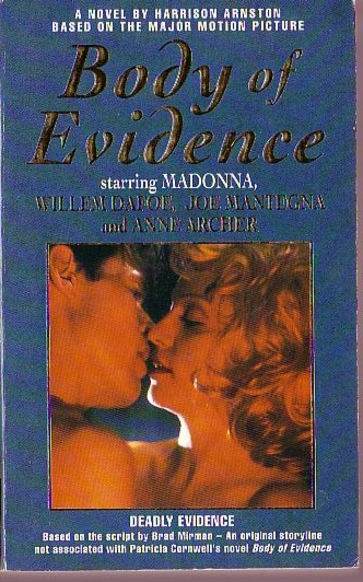 Harrison Arnston  DEADLY EVIDENCE (''BODY OF EVIDENCE'': Madonna, William Dafoe..) front book cover image