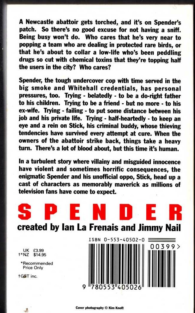 Piers Anthony  TOTAL RECALL (Arnold Schwarzenegger) magnified rear book cover image