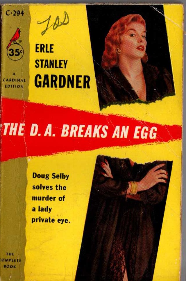 Erle Stanley Gardner  THE D.A. BREAKS AN EGG front book cover image