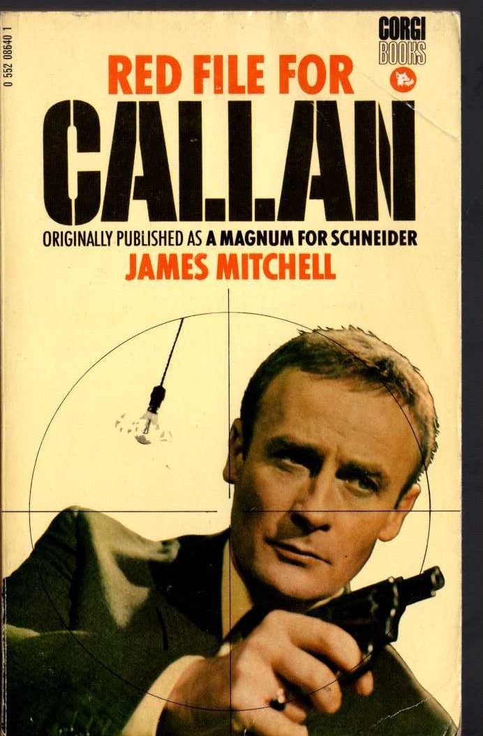 James Mitchell  RED FILE FOR CALLAN (Edward Woodward) front book cover image