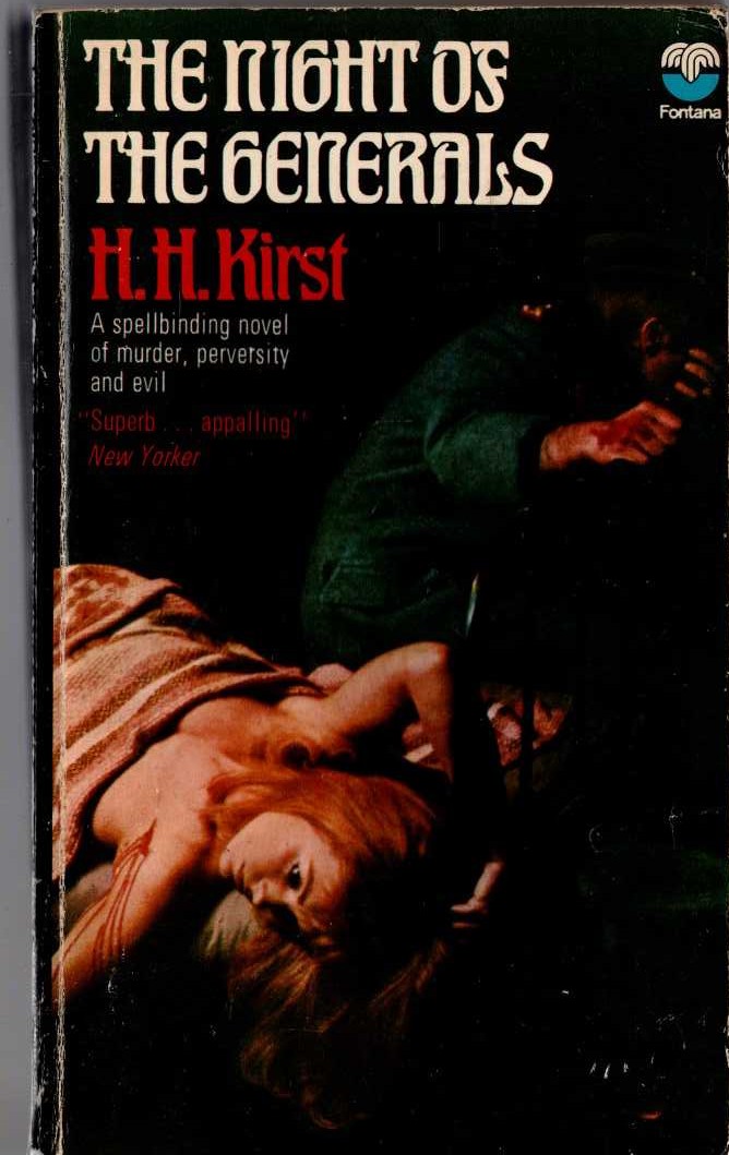 H.H. Kirst  THE NIGHT OF THE GENERALS front book cover image