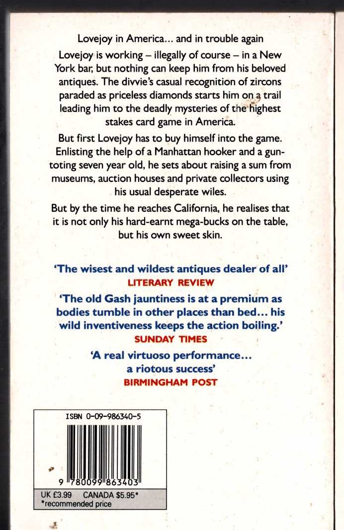 Eileen Lottman  ALEXIS RETURNS (Dynasty) magnified rear book cover image