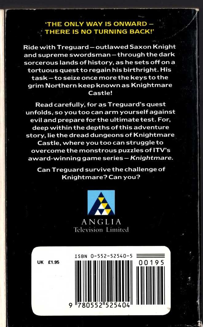 Dave Morris  KNIGHTMARE. Can you beat the challenge? magnified rear book cover image