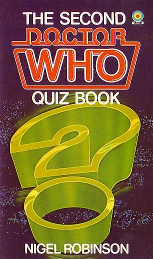 Nigel Robinson  THE SECOND DOCTOR WHO QUIZ BOOK front book cover image