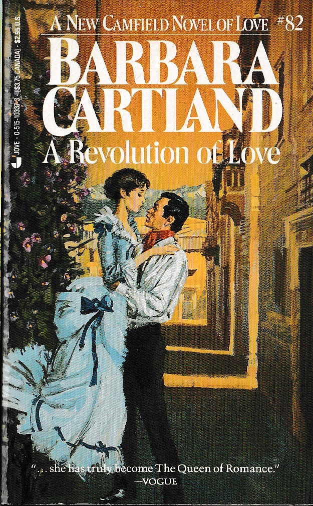 Barbara Cartland  A REVOLUTION OF LOVE front book cover image