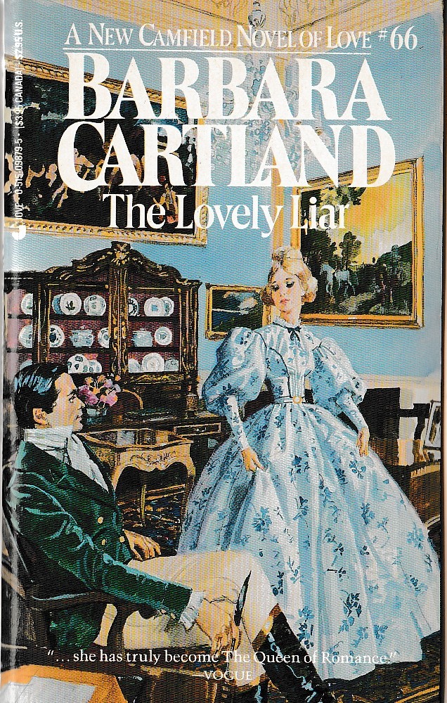 Barbara Cartland  THE LOVELY LIAR front book cover image