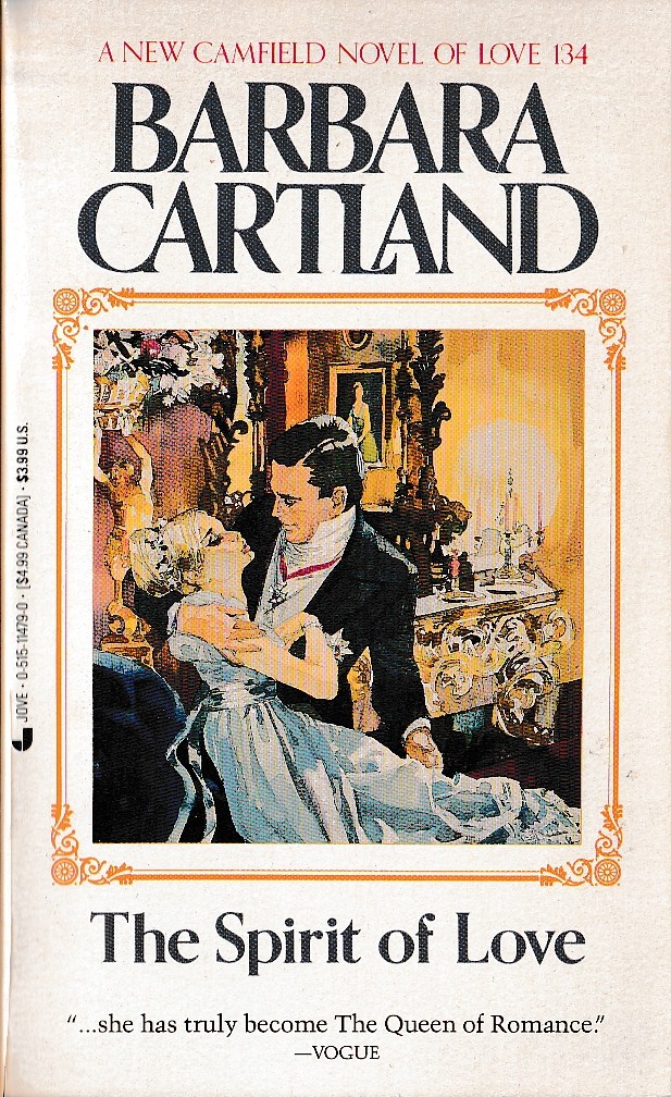 Barbara Cartland  THE SPIRIT OF LOVE front book cover image