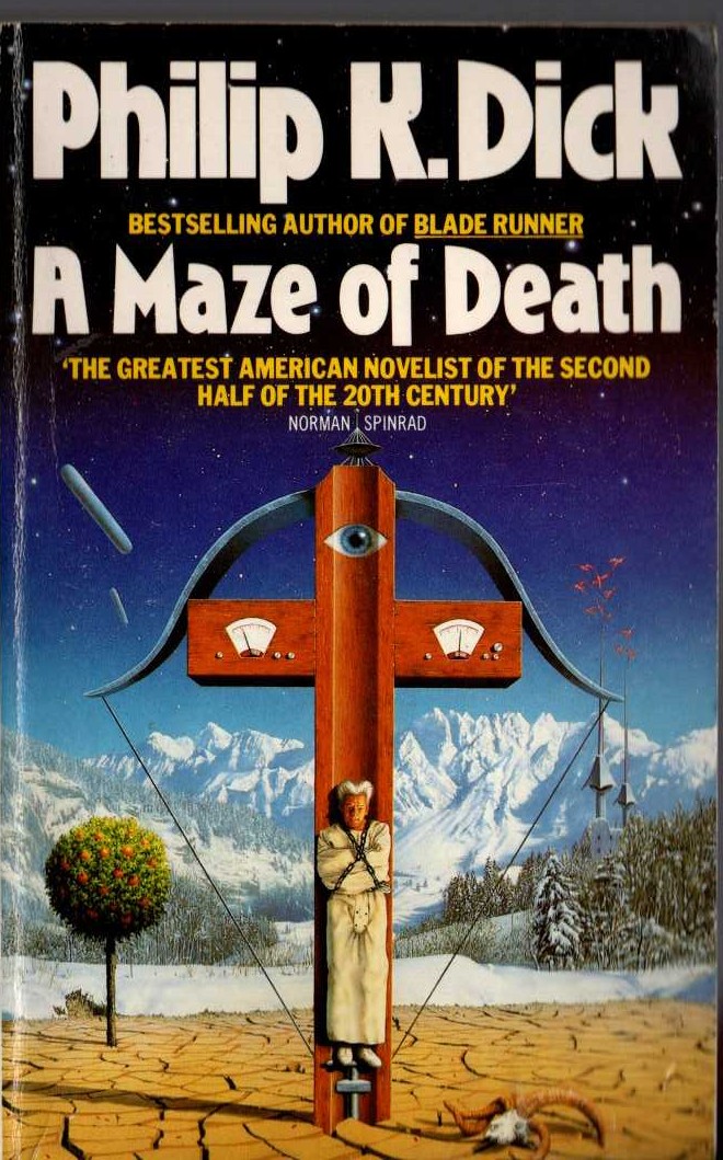 Philip K. Dick  A MAZE OF DEATH front book cover image