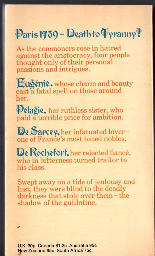 Marjorie Bowen  EUGENIE magnified rear book cover image