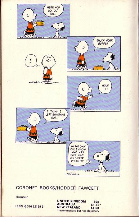 Charles M. Schulz  YOU'VE COME A LONG WAY, SNOOPY magnified rear book cover image