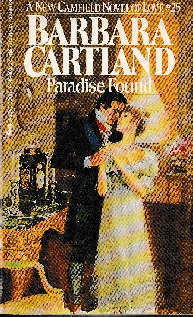 Barbara Cartland  PARADISE FOUND front book cover image
