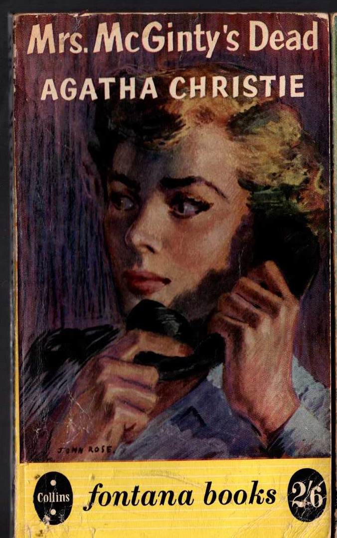 Agatha Christie  MRS. McGIINTY'S DEAD front book cover image