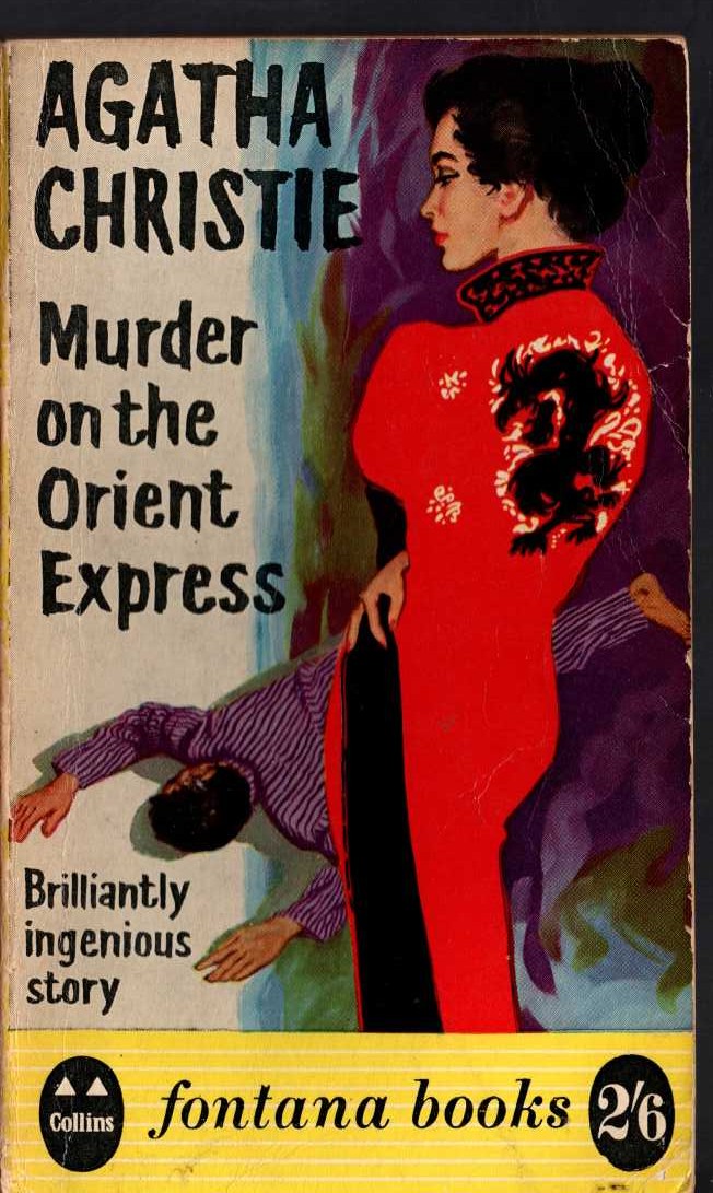 Agatha Christie  MURDER ON THE ORIENT EXPRESS front book cover image