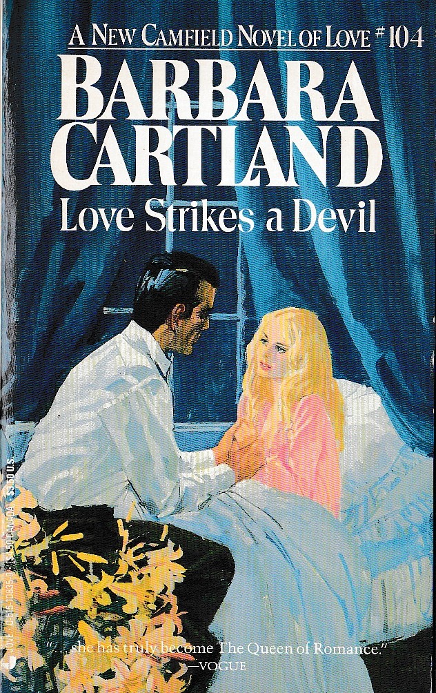 Barbara Cartland  LOVE STRIKES A DEVIL front book cover image