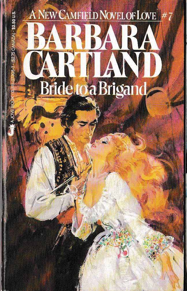 Barbara Cartland  BRIDE TO A BRIGAND front book cover image