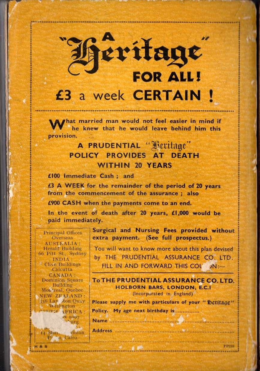 Annie S. Swan  THE FAIRWEATHERS magnified rear book cover image