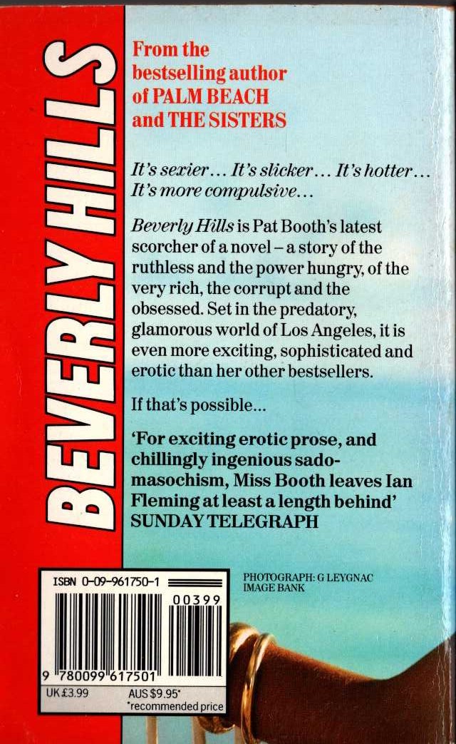 Pat Booth  BEVERLY HILLS magnified rear book cover image