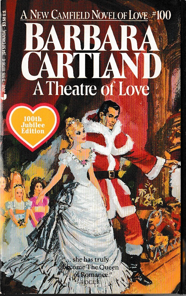 Barbara Cartland  A THEATRE OF LOVE front book cover image