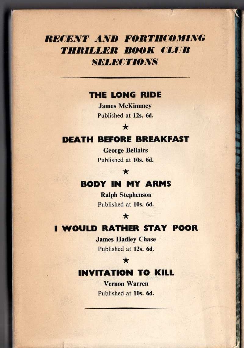 THE CASE OF THE SCREAMING WOMAN magnified rear book cover image