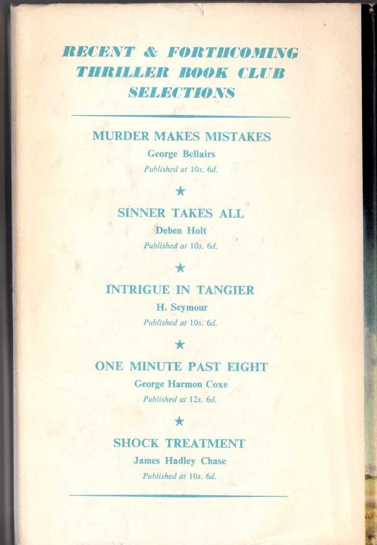 THE CASE OF THE GREEN-EYED SISTER magnified rear book cover image