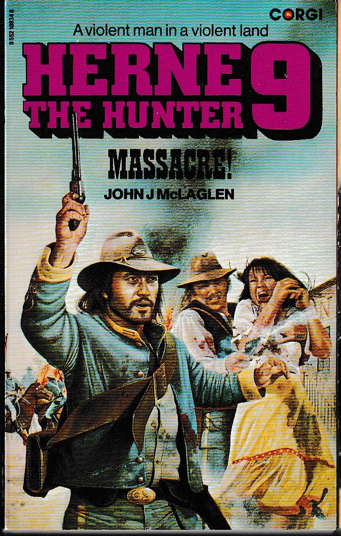 John McLaglen  HERNE THE HUNTER 9: MASSACRE! front book cover image