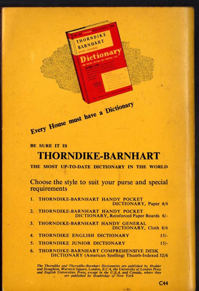Manning Coles  THE FIFTH MAN magnified rear book cover image