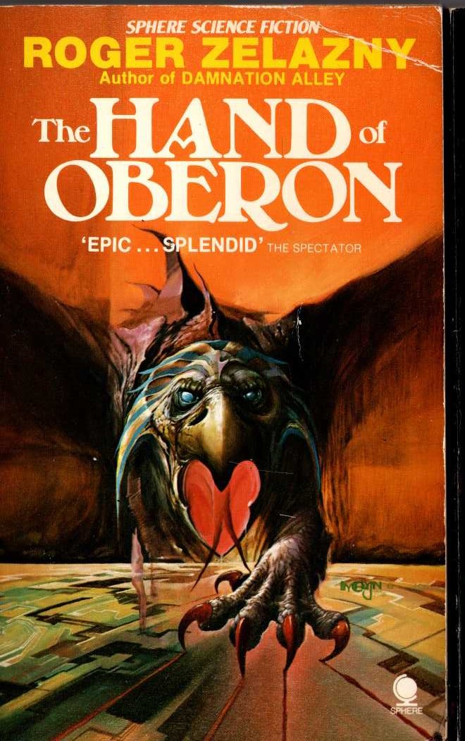 Roger Zelazny  THE HAND OF OBERON front book cover image