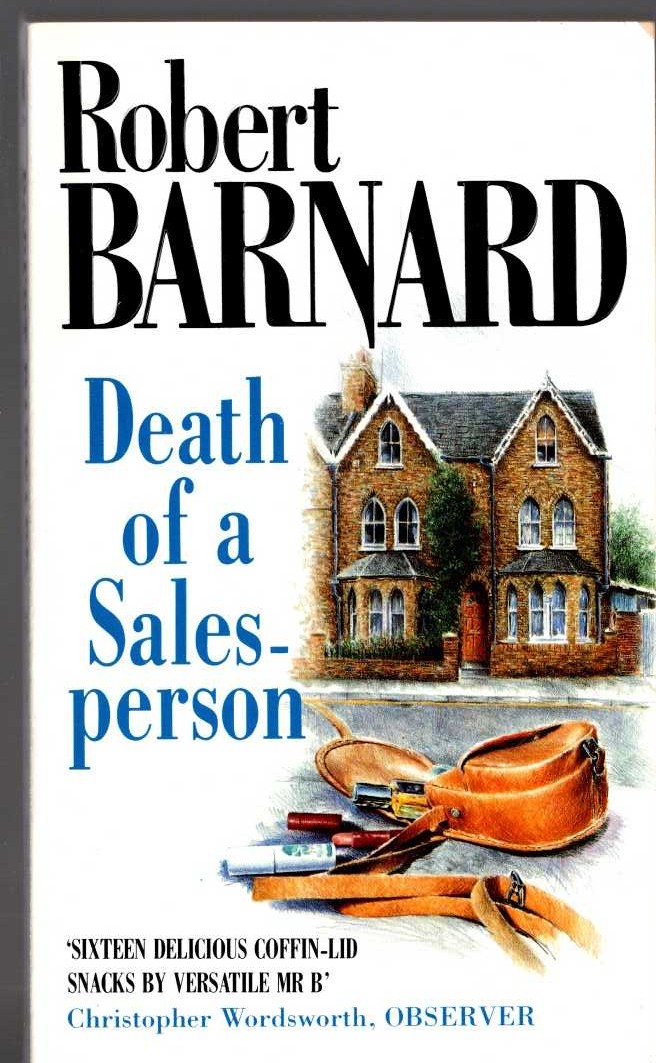 Robert Barnard  DEATH OF A SALESPERSON front book cover image