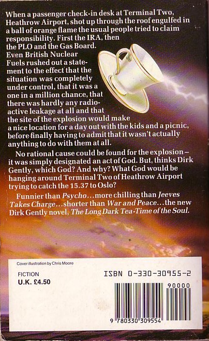 Douglas Adams THE LONG DARK TEA-TIME OF THE SOUL<BR>
 . .Pan rpt.N/D rear cover image