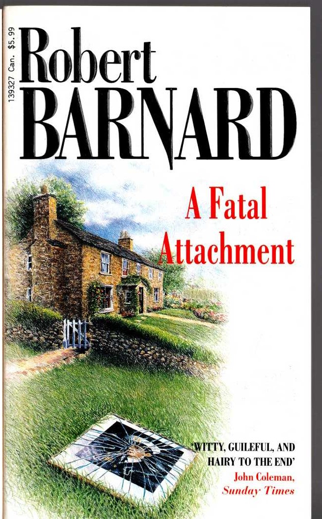 Robert Barnard  A FATAL ATTACHMENT front book cover image