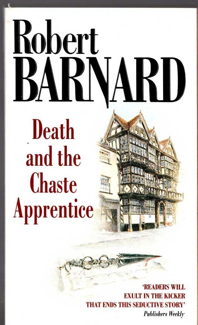 Robert Barnard  DEATH AND THE CHASTE APPRENTICE front book cover image