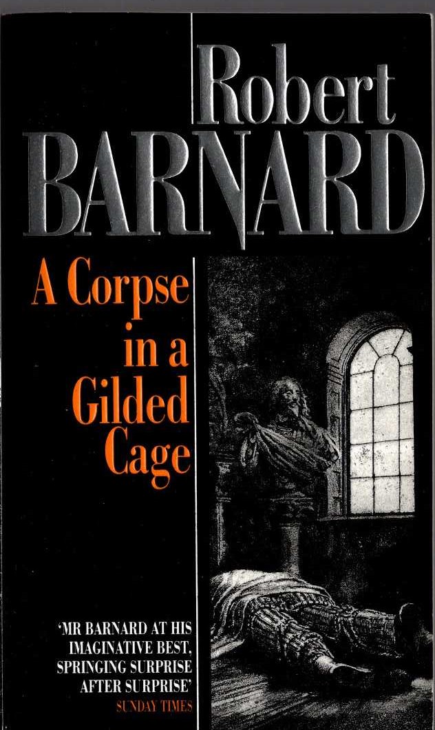 Robert Barnard  A CORPSE IN A GILDED CAGE front book cover image