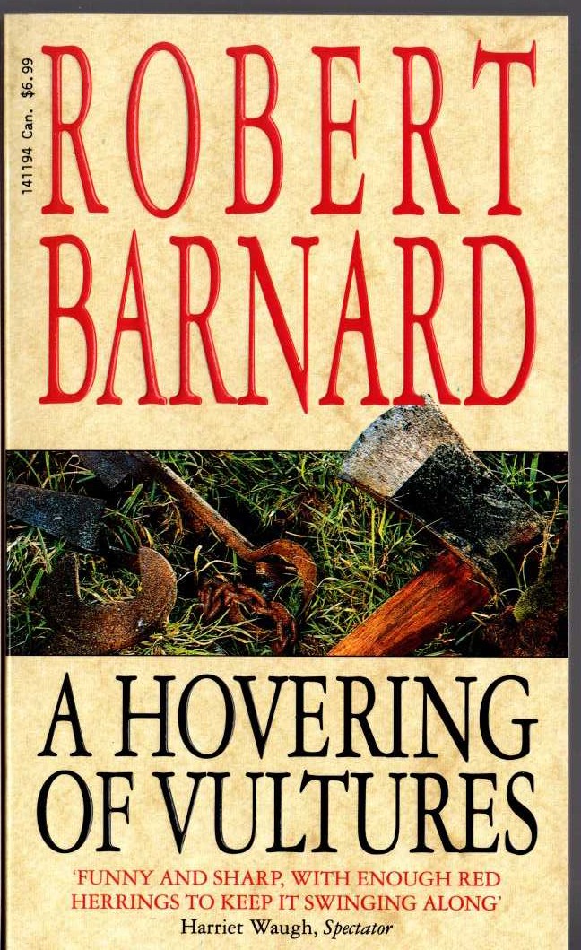Robert Barnard  THE HOVERING VULTURES front book cover image