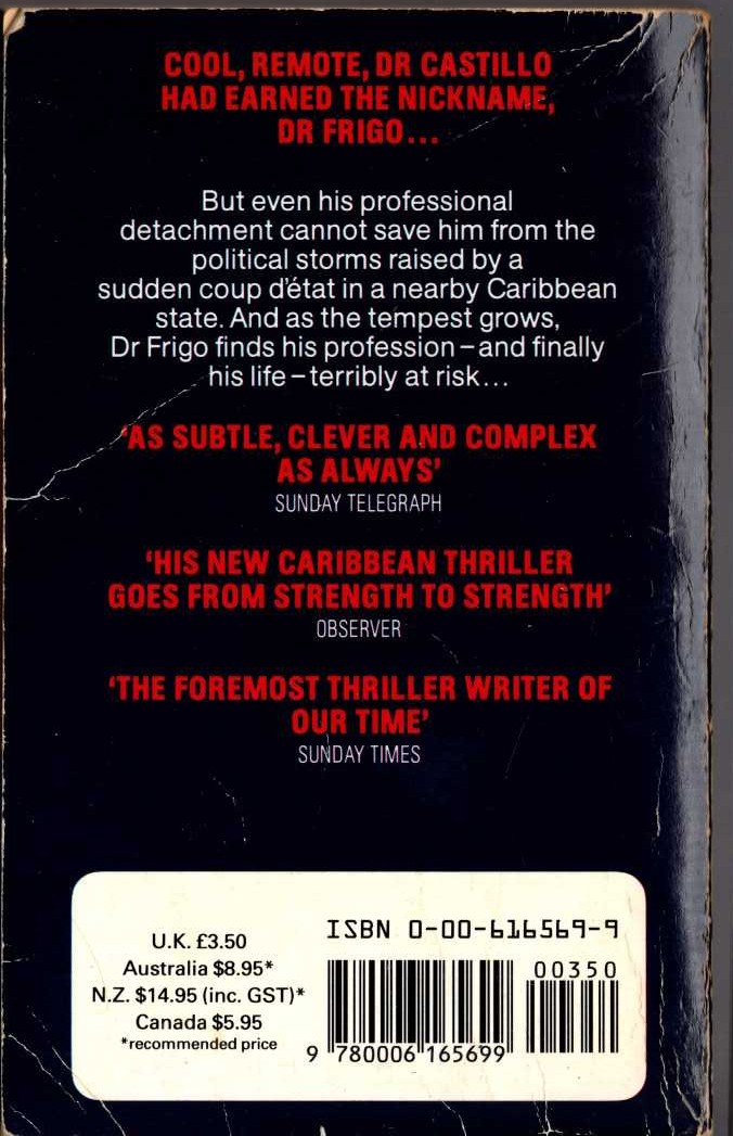 Eric Ambler  DOCTOR FRIGO magnified rear book cover image