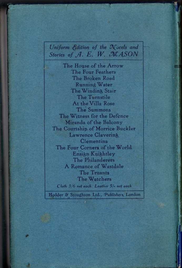 THE WINDING STAIR magnified rear book cover image