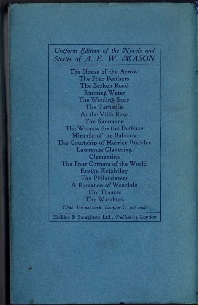 THE PHILANDERERS magnified rear book cover image