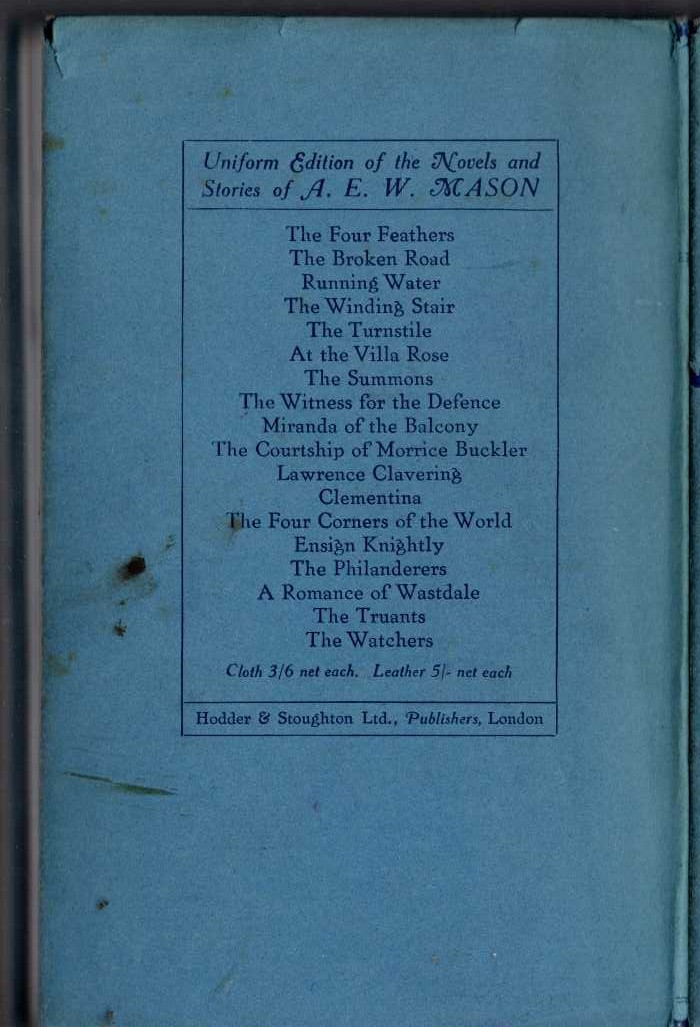 THE WATCHERS magnified rear book cover image