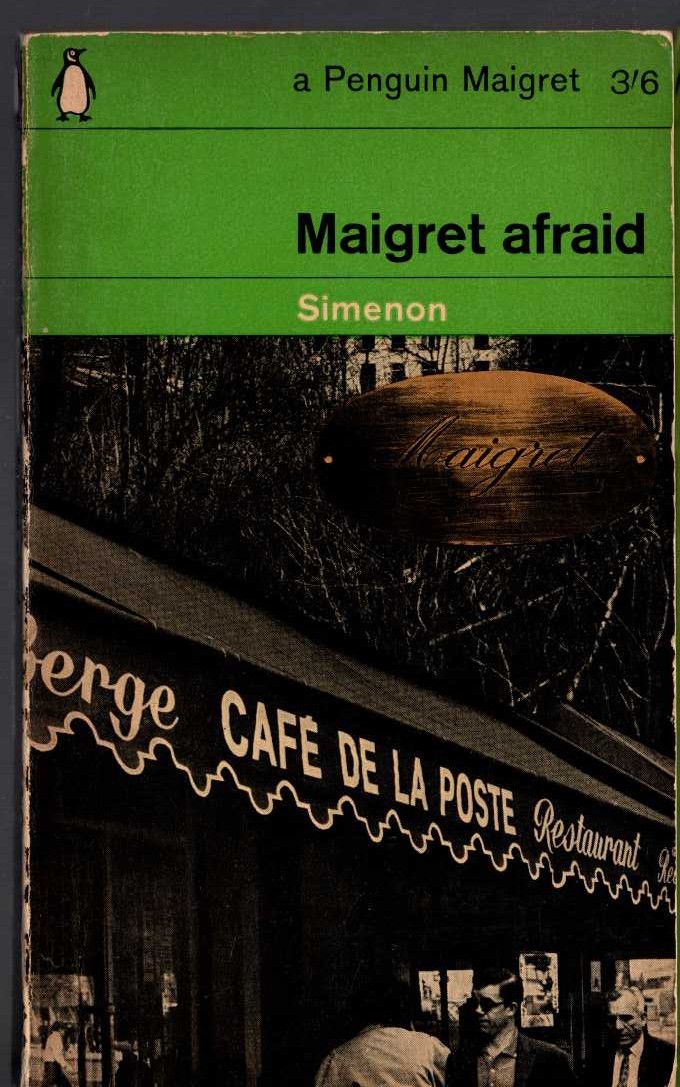 Georges Simenon  MAIGRET AFRAID front book cover image