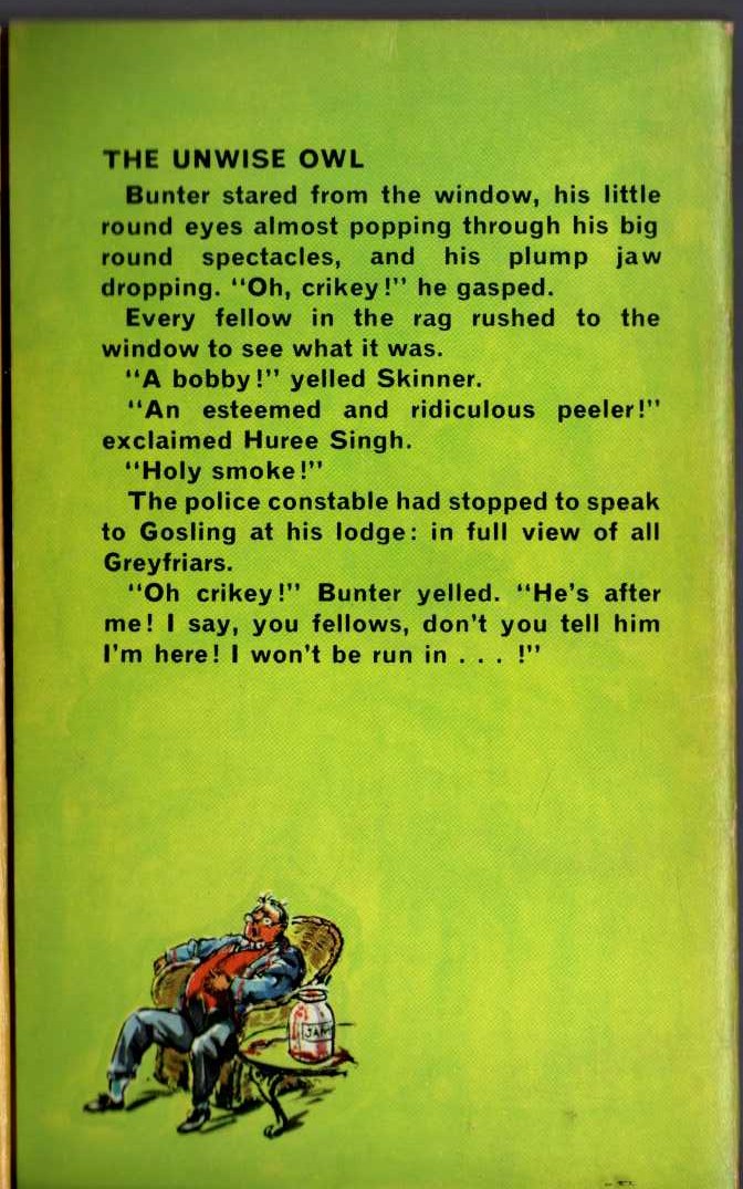 Frank Richards  BILLY BUNTER OF GREYFRIARS SCHOOL magnified rear book cover image